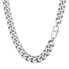 Stainless Steel Cuban Link Chain Necklace Trendy Women Men Jewelry