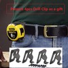 Tape Measure Holster with 4 Drill Bit Hooks, Tape Measure
