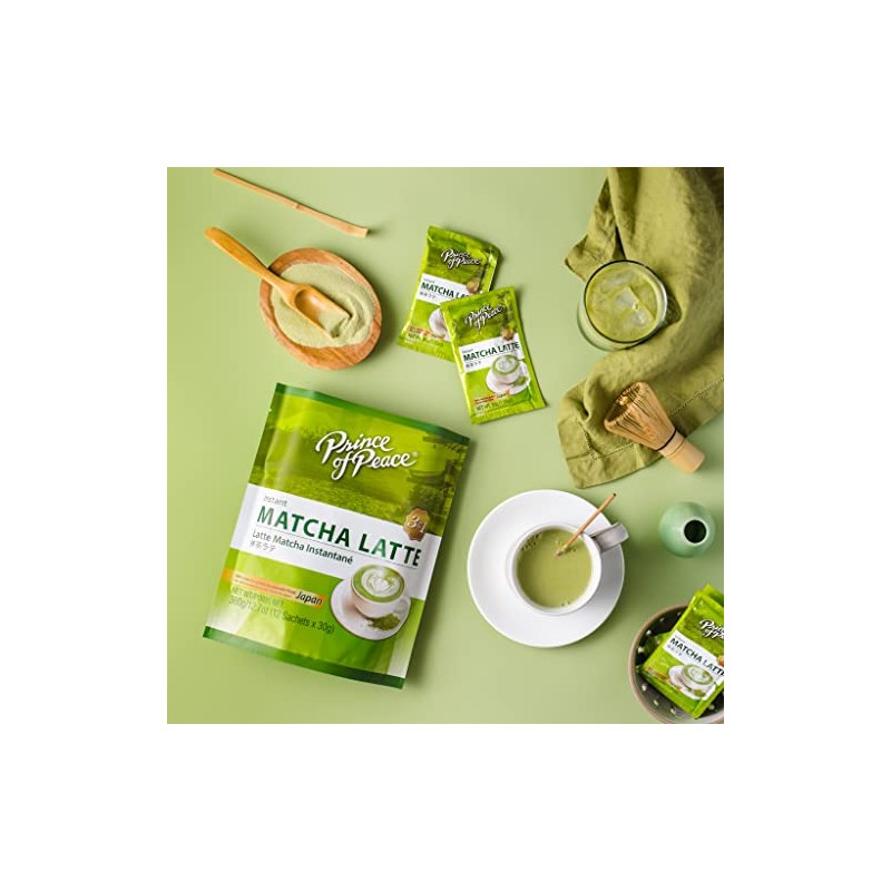 Prince of Peace Matcha Latte Instant Beverage - 24 Sachets