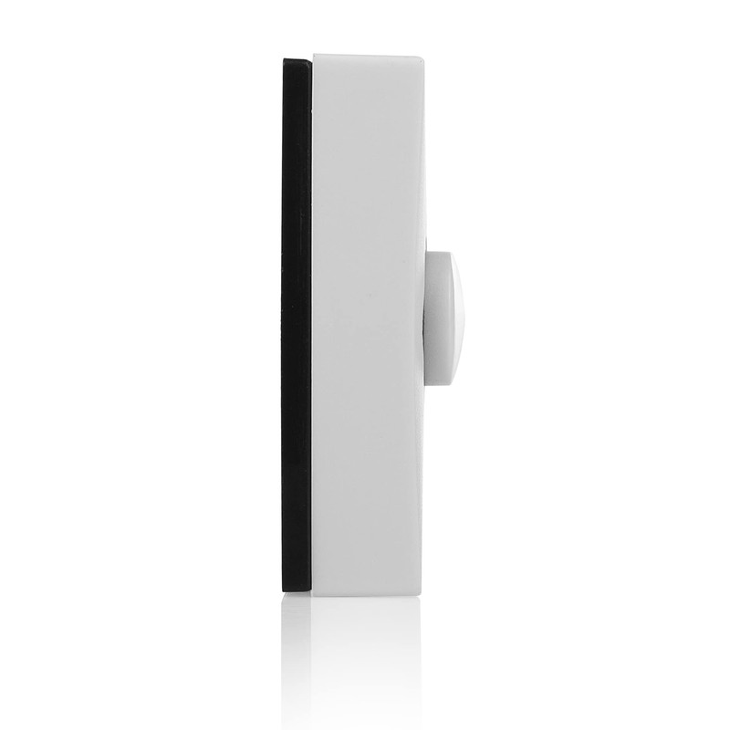 Byron DBW-22013 Universal Doorbell Button, White, Backlit, Bi-Wire Installation