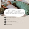 HOBEA-Germany Cover for Breastfeeding Pillow, 190 cm Designs, Grey with