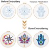 Louise Maelys 3 Set Tarot Evil eye Embroidery Kits for