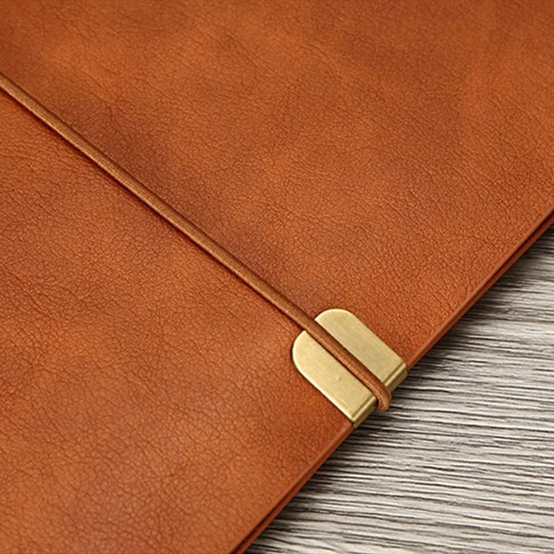 Leather Notebook, A5/A6/B5 Writing Notebook 9 Holes Refillable Diary Travel