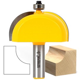 Yonico Cove Router Bits Edge Forming 1-Inch Radius 1/2-Inch Shank 13160