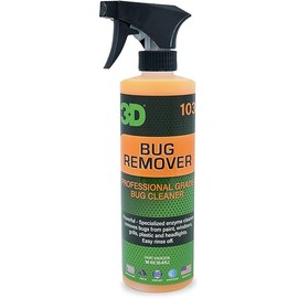 3D Bug Remover - All Purpose Exterior Cleaner & Degreaser to Wipe Away Bugs on Plastic, Rubber, Metal, Chrome, Aluminum, Windows & Mirrors, Suitable for use on Car Paint, Wax & Clear Coat 16oz.