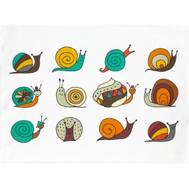 Half a Donkey The Cartoon Snail Collection large cotton tea towel