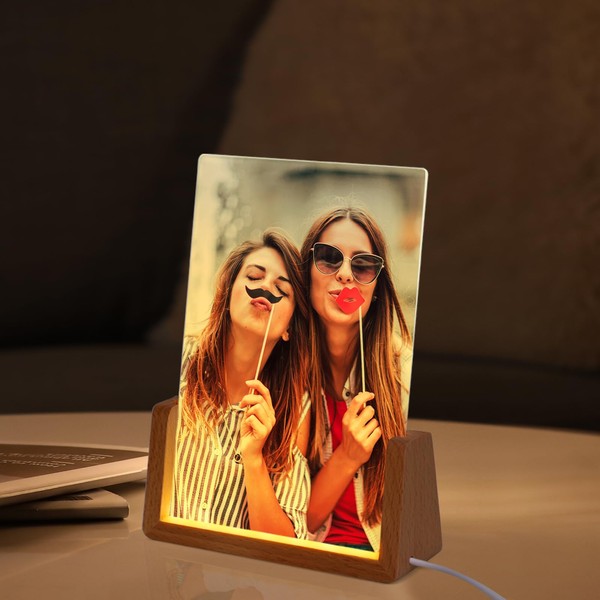 PYD Life 8 Pack Sublimation Night Lights Blanks LED Glass