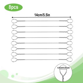 8-Piece Cheese Slicer Wire, Replacement Cheese Slicing Board Wire, Marble Cheese Slicing Board Wire for Cutting Cheese and Butter Chunks, 5.5-Inch Length (8-Piece Pack)