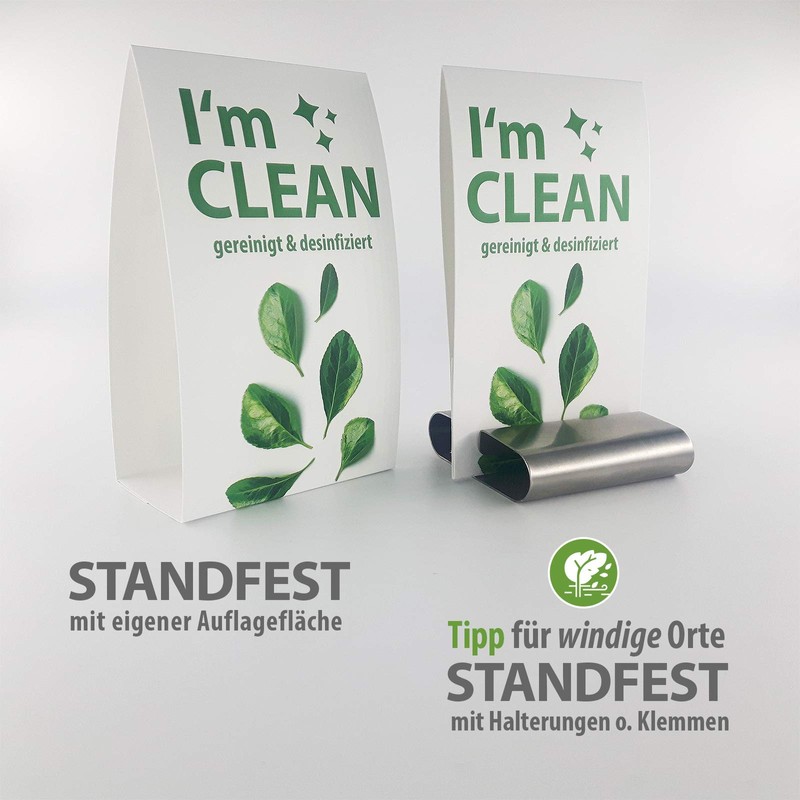 Table disinfected, hygiene and guest instructions for catering and solariums,