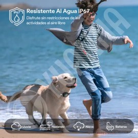 Antiladrido Perro Entrenamiento Collar Eléctrico Automático Color Negro                                                                               