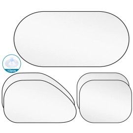 TSUINZ For Ford Mustang 5pcs Car Side Window Sun Shade Blocker & Rear Window Sunshade S