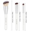 MOTIBACK 3 Piece Makeup Brush Set for Face and Eye
