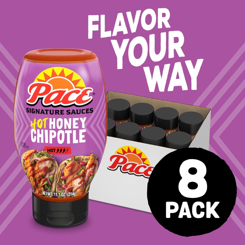 Pace Signature Sauces Hot Honey Chipotle Sauce, 11.1 oz Bottle