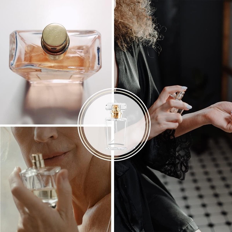 siawadeky スプレーボトル 香水ボトル 30ml 8本セット 小分けボトル スプレー霧吹き ガラスボトル 詰替ボトル 漏れ防止