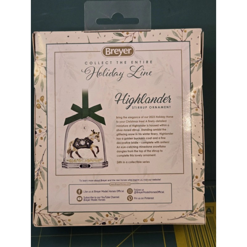 Breyer HIGHLANDER Stirrup Ornament 2023 Holiday Collection 700324