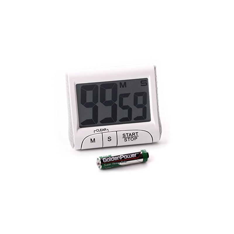 edi-tronic Egg Timer with Countdown with Magnetic Holder Foot Count-Up