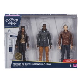 Doctor Who Friends and Foes of The 13th Doctor Set B - Includes Yasmin (Yaz) Khan, Graham O'Brien & Ryan Sinclair - Doctor Who Merchandise - Character Options - 5.5”
