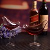 FEIlei Glass Cup, 150Ml Creative Bird Shape Cocktail Goblet Glass