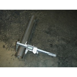 Unbranded 1 3/4" Perforated Stainless Steel Tubing - 1 Foot Long Piece