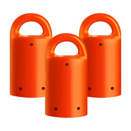 MagnetPal Magnetic Wall Stud Finder - Small Easy Behind Wall Stud Finder, Wood Finder, Tool for Finding Studs (3 Pack) (Orange)