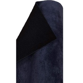 A-Express Velvet Fabric with Backing - Soft One Way Stretch Plush Velvet Material - 56" Wide by The Yard - 300 GSM Upholstery Fabric for Car, Clothes, Apparel, Crafts - 2 Yards 56" x 72" Navy Blue