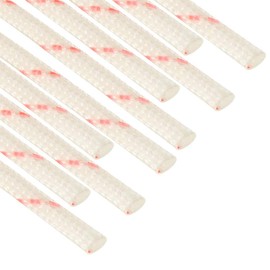 sourcing map 10pcs Fiberglass Heat Shield Sleeve 1mm(1/16-inch) ID x 2.99ft High Temperature Resistant Shielding Sleeve