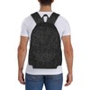 Jbofyee Leopard Black Texture Laptop Backpack For Men Women, Lightweight