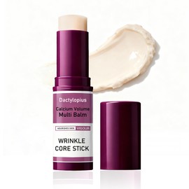 Calcium Multi Balm Stick with Collagen & Natural Oils, Calcium Enriched Formula to Support Skin Firmness, Improve Elasticity & Plumpness, Multi-Action Hydrating Balm for Face, Neck Daily Use