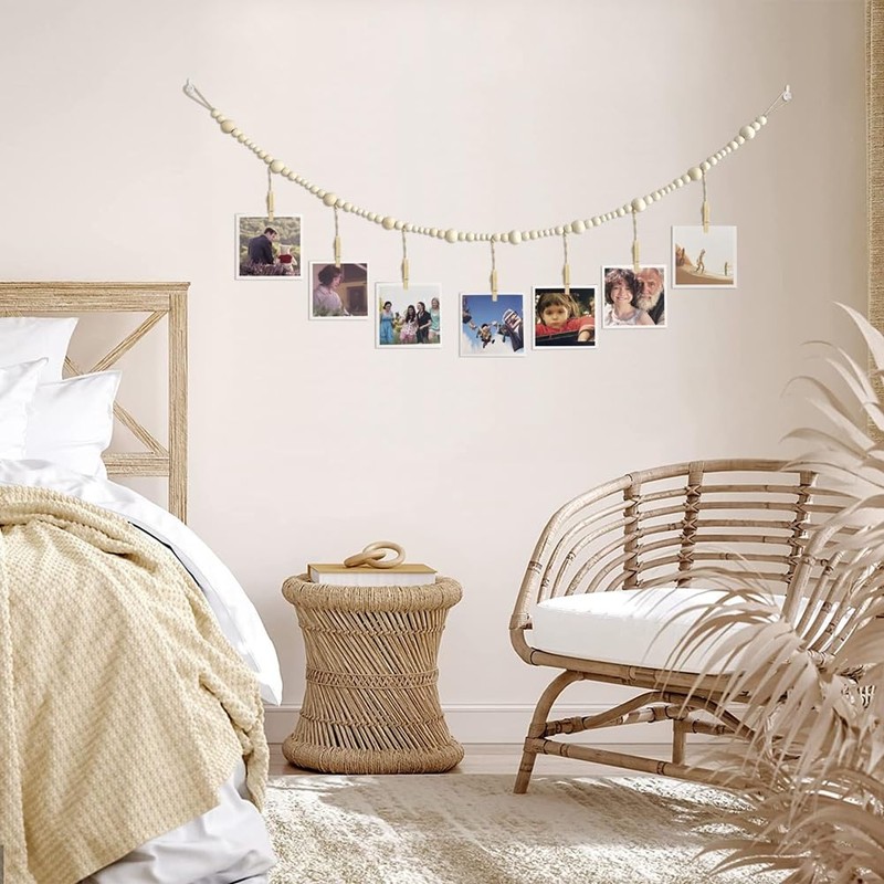 Futihana Boho 3 Piece Collage Garland Photo Frame with 7