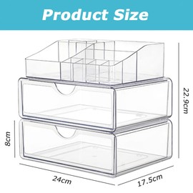 Makeup Organizer Case/Cosmetic Storage,Cosmetic Case & Beauty Holder,Makeup Box for Dresser Countertop and Bathroom Vanity