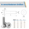 Topnorm24 - Countersunk Screws M5 x 25 mm - Pack