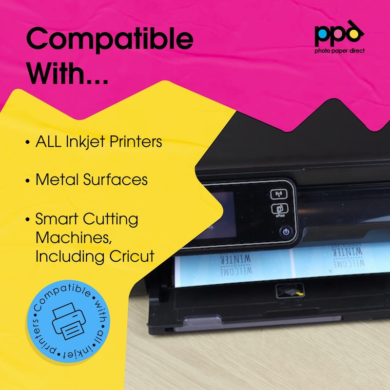 PPD PPD 5 Sheets A4 Inkjet Magnetic Matt Photo Paper