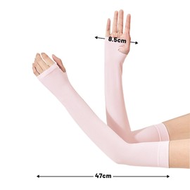 2 Pairs UV Long Sun Gloves Women's Sunblock Driving Gloves Non Slip Thumb Opening Arm Sun Protective for Outdoor Sports Summer Supplies