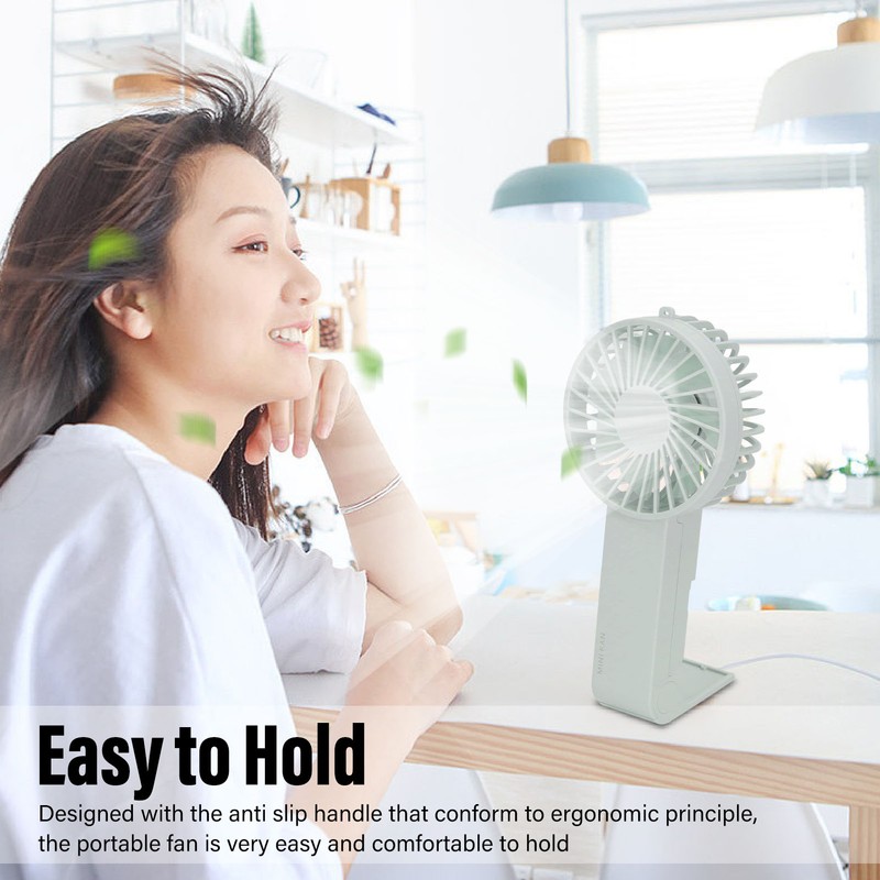 Mini Handheld Fan Foldable Portable Fan USB Rechargeable Fan For