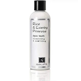 Nabila K Rice & Evening Primrose Face Wash, Cleansing and Soothing, Reduces Inflammation, All Skin Types, 9 fl oz