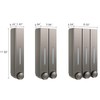Liquid Soap Dispenser Wall Mount, 2 Chamber Bathroom Shower Pump