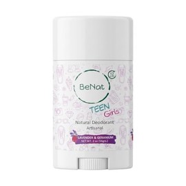 BeNat Desodorante Totalmente Natural para Nias Adolescentes Desodorante para Nios Sin Carcingenos Natural Sin Aluminio para Nias Clnicamente Probado  