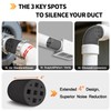 TroyStudio  Air Vent Noise Reducer Foam Insert, Extended 4 Inch