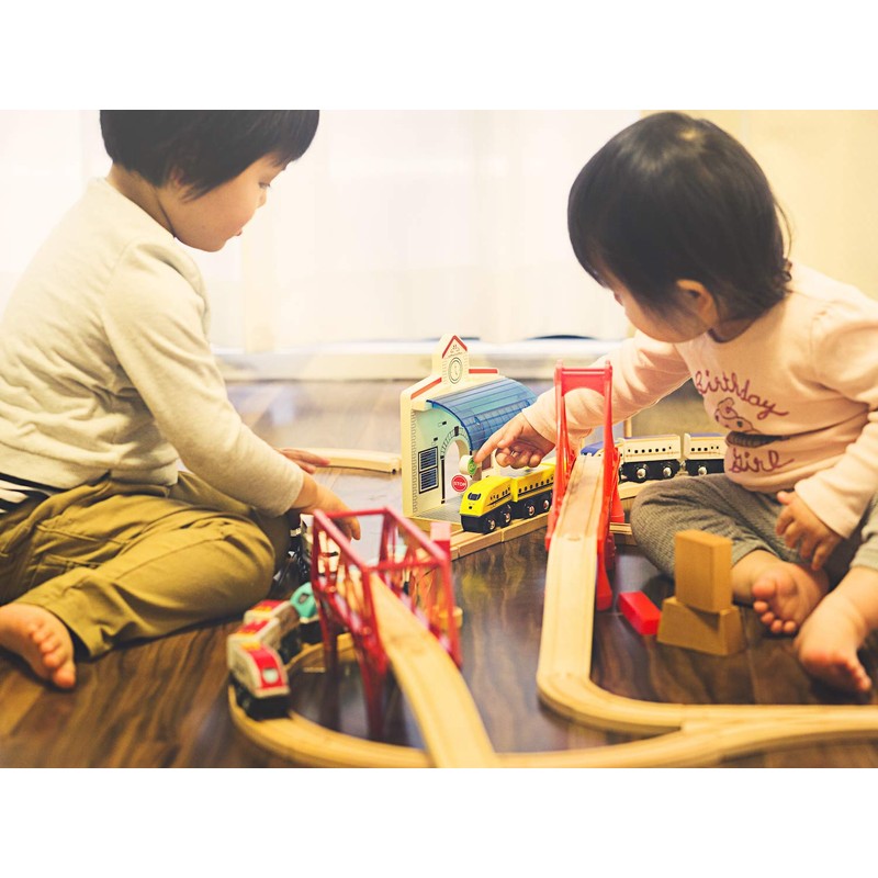 moku TRAIN Short Curved Track Set of 4