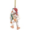 Design Toscano Bigfoot The Abominable Snowman Yeti Holiday Ornament, White,Christmas