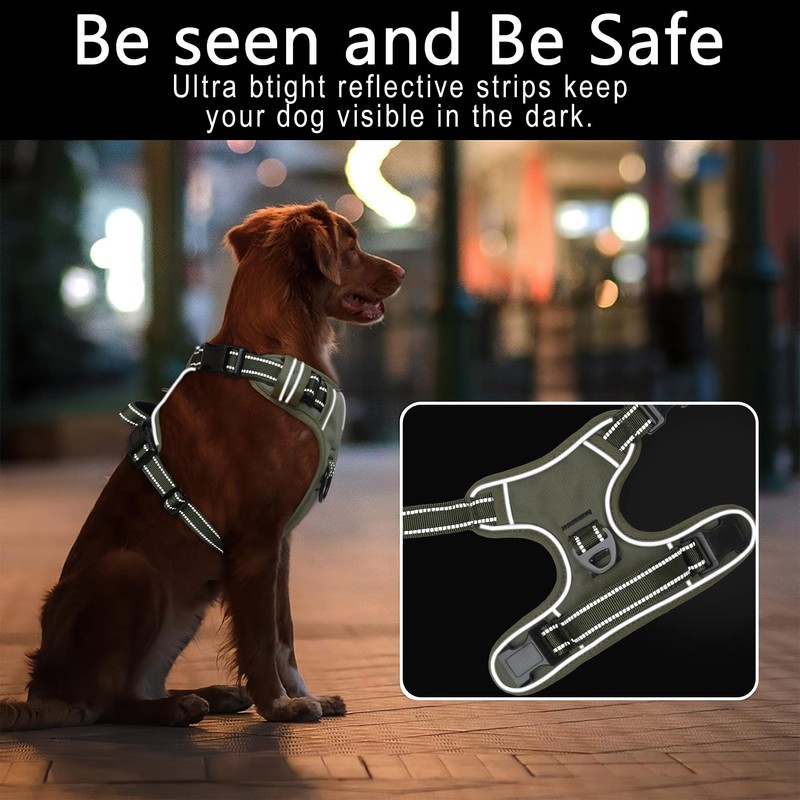 HEELE Dog Harness, No Pull Dog Harness Small, Release on