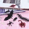50 PCS Halloween Bugs,Plastic Spiders Halloween,Plastic Spiders,Plastic Bugs,Fake Spiders,Fake Spider,Bugs,Halloween