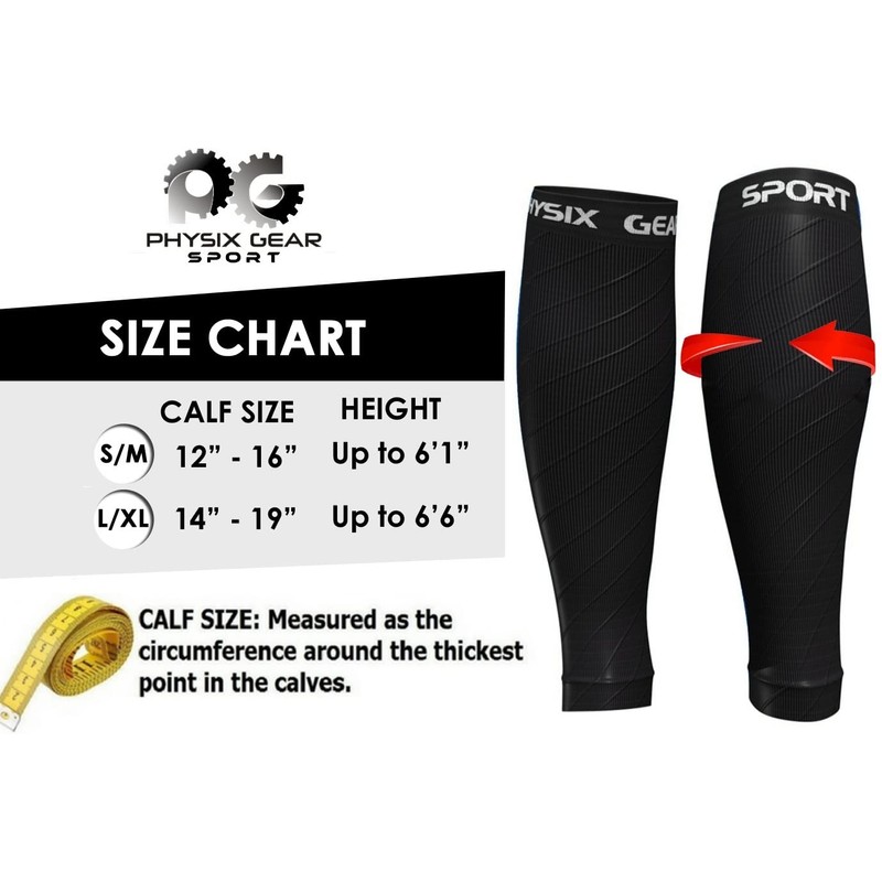 Compression Calf Sleeves Men & Women - Shin Splint Compression