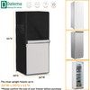 Dalema Outdoor Refrigerator Cover,600D Heavy Duty 100% Waterproof Upright Freezer