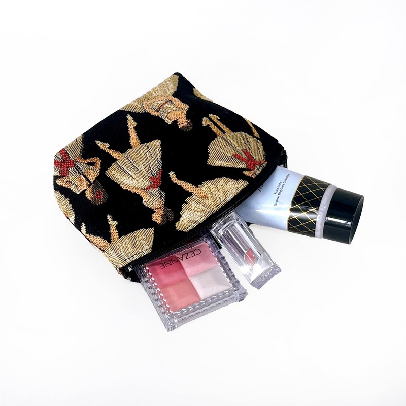 BB Pouch, Small, Ballerina Gobelin, Made in Japan, beige/red