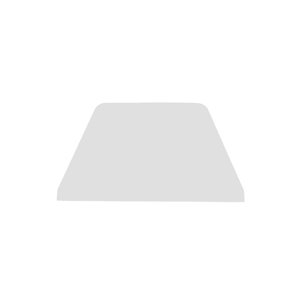 Dough Scraper, Poly, Red/Ivory/White, 8-1/2" x 5" - White