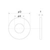NBR Rubber Washers M8 (Pack of 10)