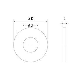 NBR Rubber Washers M8 (Pack of 10)