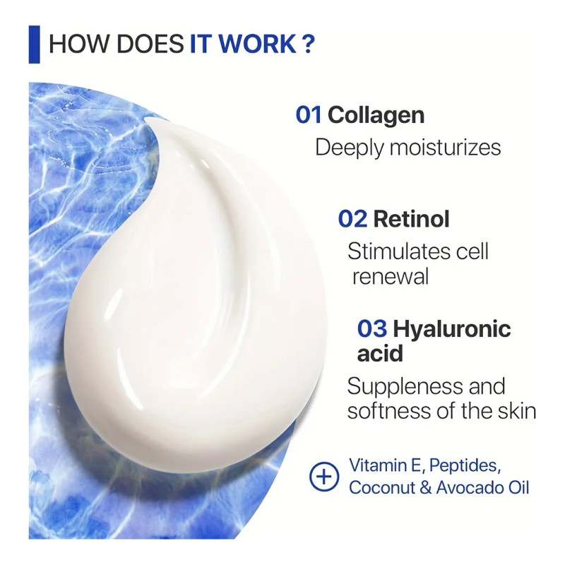 Crema Retinol Humectante Facial Uso