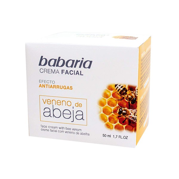 Babaria Unisex VENENO DE ABEJA Crema ARRUGAS BEE Poison Anti-Wrinkle Cream 50 ml, , Black